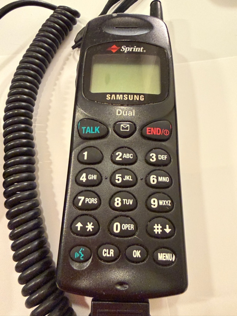 Vintage Samsung Sprint Car Phone Portable Dualband Mobile Retro Collectible Prop - Picture 2 of 5